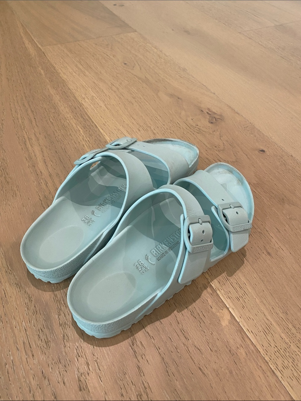 Birkenstock Arizona EVA Sandals in Pale Blue